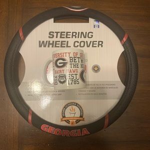 *New* UGA Steering Wheel Cover & Coffee Mug Combo